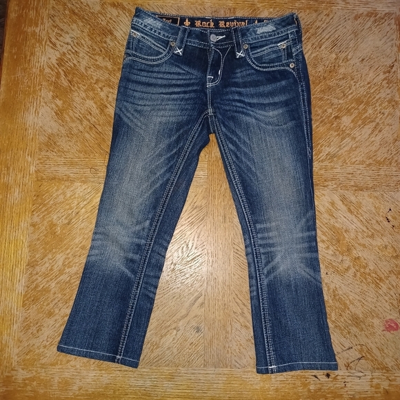 Rock Revival Stephan Boot Cut Blue Jeans Womens Size 26 x 21.5 see pictures for - Picture 1 of 6